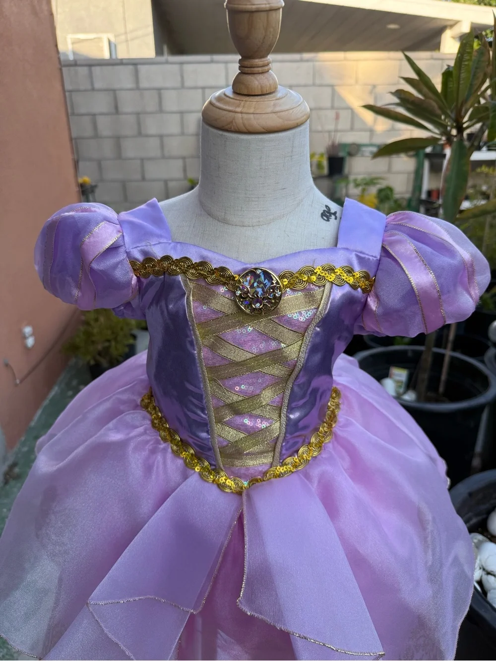 Rapunel Princess Dress-Up Costume for Kids - Picture 3 of 7